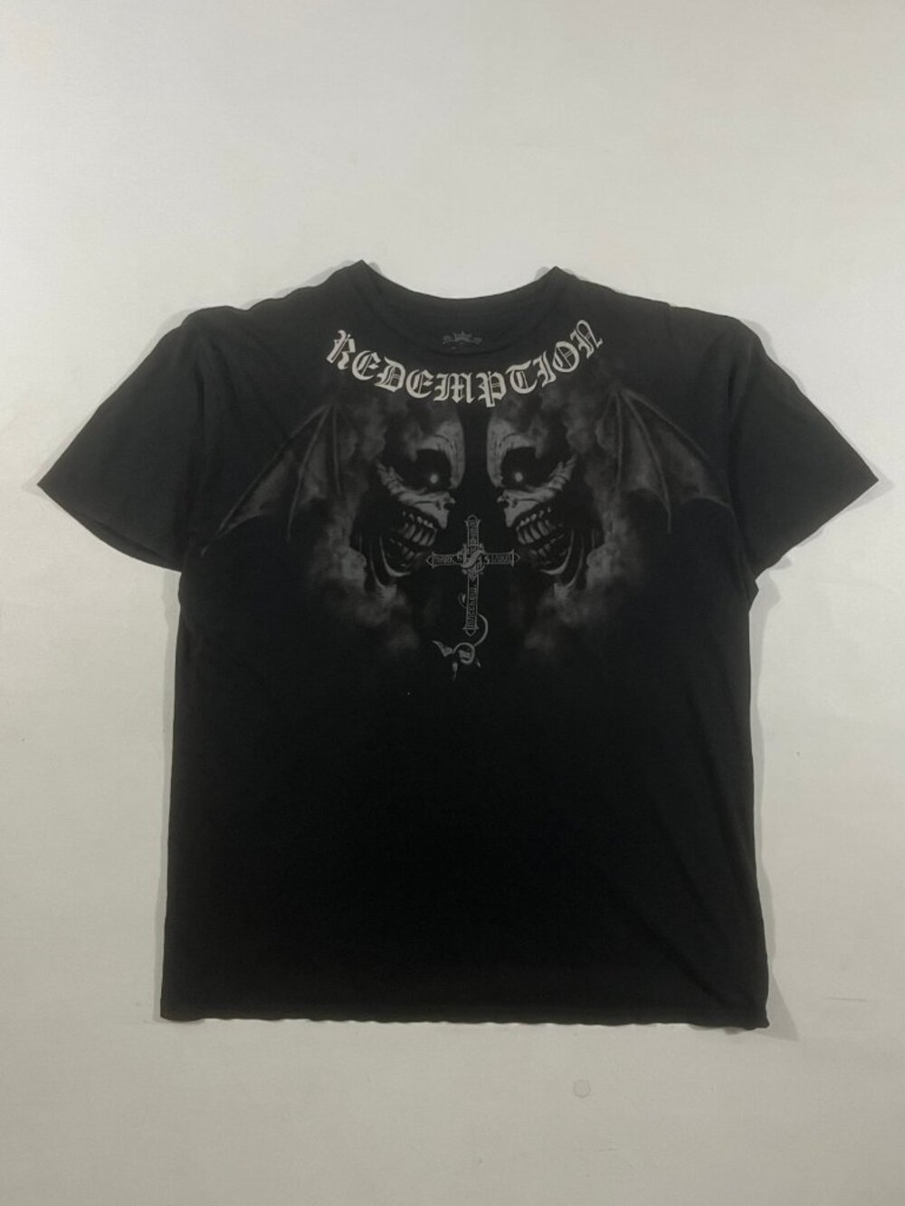 PJ Mark Metro Redemption Winged Skulls Cross Gothic Y2K Graphic Tee 3XL